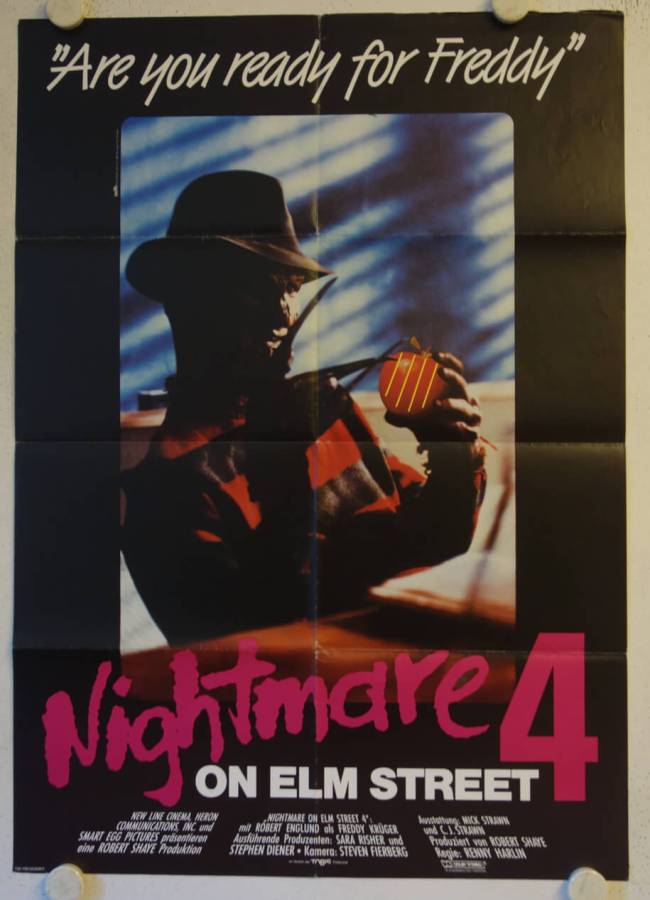 A Nightmare on Elm Street 4: The Dream Master original release german movie poster